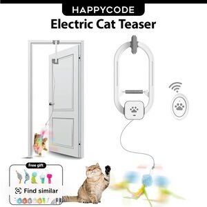 Electric Cat Teaser - Interactive Cat Toy -3 Modes- 20 Minutes Playtime #cattoys